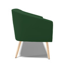 Namoradeira 02 Lugares Stella Veludo Pés Palito Natural D03 -