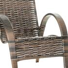 Namoradeira 2 Cadeiras Napoli Argila E 1 Mesa De Centro Fibra