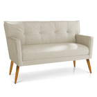 Namoradeira 2 Lugares Anitta Com Strass Linho Pés Palito Cast