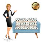 Namoradeira 2 Lugares Emília Composê Estampado Triangulo D87