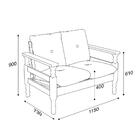 Namoradeira 2 Lugares Madeira Maciça Liz Multimóveis Cr7002.t