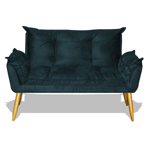 Namoradeira 2 Lugares Opala Suede Pés Palito - Ssx Multicoisa