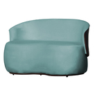 Namoradeira 2 Lugares Orgânica Decorativa Beatriz Veludo Azul