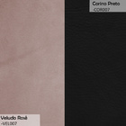 Namoradeira 2 Lugares Orgânica Decorativa Lara Veludo Rosê/pu