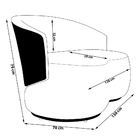 Namoradeira 2 Lugares Orgânica Decorativa Lara Veludo Rosê/pu