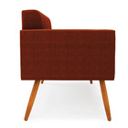 Namoradeira 2 Lugares Pé Palito Castanho Elisa Bouclê D03 - D