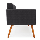 Namoradeira 2 Lugares Pé Palito Castanho Elisa Bouclê D03 - D