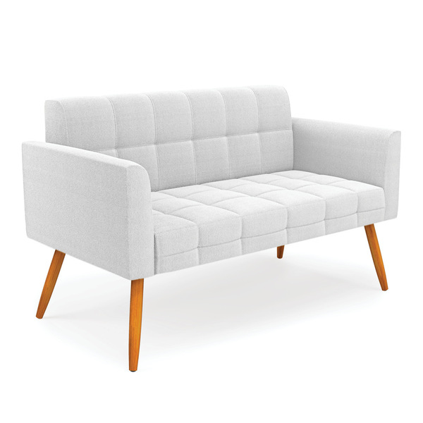 Namoradeira 2 Lugares Pé Palito Castanho Elisa Bouclê D03 - D