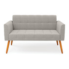 Namoradeira 2 Lugares Pé Palito Castanho Elisa Bouclê D03 - D