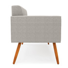 Namoradeira 2 Lugares Pé Palito Castanho Elisa Bouclê D03 - D