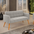 Namoradeira 2 Lugares Pé Palito Castanho Elisa Bouclê D03 - D