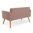 Namoradeira 2 Lugares Pé Palito Castanho Elisa Bouclê D03 - D