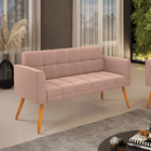 Namoradeira 2 Lugares Pé Palito Castanho Elisa Bouclê D03 - D