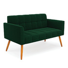 Namoradeira 2 Lugares Pé Palito Castanho Elisa Bouclê D03 - D