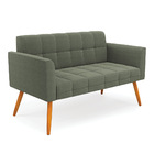 Namoradeira 2 Lugares Pé Palito Castanho Elisa Bouclê D03 - D