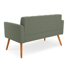 Namoradeira 2 Lugares Pé Palito Castanho Elisa Bouclê D03 - D