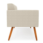 Namoradeira 2 Lugares Pé Palito Castanho Elisa Bouclê D03 - D