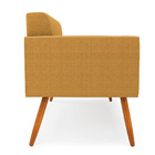 Namoradeira 2 Lugares Pé Palito Castanho Elisa Bouclê D03 - D