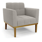 Namoradeira 2 Poltronas Base Madeira Fixa Cast Elisa Bouclê C