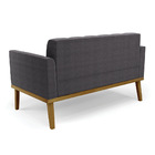 Namoradeira 2 Poltronas Base Madeira Fixa Cast Elisa Bouclê D