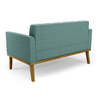 Namoradeira 2 Poltronas Base Madeira Fixa Cast Elisa Bouclê D