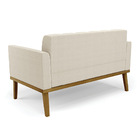 Namoradeira 2 Poltronas Base Madeira Fixa Cast Elisa Bouclê D