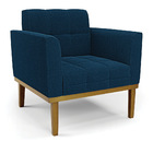 Namoradeira 2 Poltronas Base Madeira Fixa Cast Elisa Bouclê D