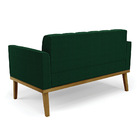 Namoradeira 2 Poltronas Base Madeira Fixa Cast Elisa Bouclê D