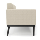 Namoradeira 2 Poltronas Base Madeira Fixa Pto Elisa Bouclê Be