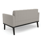 Namoradeira 2 Poltronas Base Madeira Fixa Pto Elisa Bouclê Ci