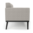 Namoradeira 2 Poltronas Base Madeira Fixa Pto Elisa Bouclê D0