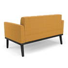 Namoradeira 2 Poltronas Base Madeira Fixa Pto Elisa Bouclê D0