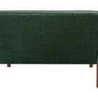 Namoradeira Anita Sofá 2 Lugares Moderna Braço Madeira Veludo