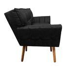 Namoradeira Anitta Corano Preto Pés Palito Castanho D03 - D'r