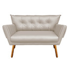 Namoradeira Anitta Corino Bege Pes Palito Castanho D03 - D'ro