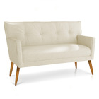 Namoradeira Anitta Linho Areia A27 Pés Palito Castanho - D'ro