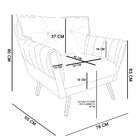 Namoradeira Anitta Linho Pés Palito Castanho - D03 D'rossi -