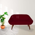 Namoradeira Anitta Pés Palito Suede Marsala - D'classe Decor