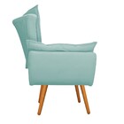 Namoradeira Apolo Pés Palito Mel Suede Azul Tiffany - Amarena