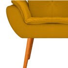 Namoradeira Apolo Pés Palito Mel Suede Mostarda - Amarena Móv