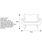 Namoradeira Apolo Pés Palito Mel Suede Mostarda - Amarena Móv