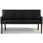 Namoradeira Base De Madeira 02 Lugares 140 Cm Corano Black