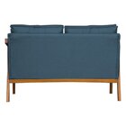 Namoradeira Base Reforçada Luxo Corino Vitoria Azul Marinho