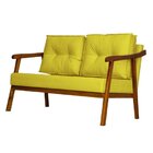 Namoradeira Base Reforçada Luxo Veludo Vitoria Amarelo