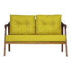 Namoradeira Base Reforçada Luxo Veludo Vitoria Amarelo