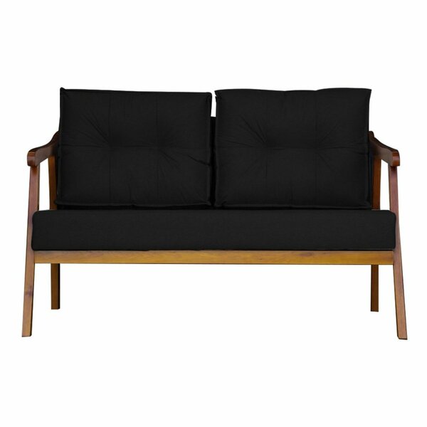 Namoradeira Base Reforçada Luxo Veludo Vitoria Preto