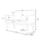 Namoradeira Base Reforçada Sala Elegante – Balaqui Decor Capu