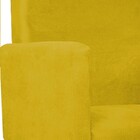 Namoradeira Beatriz Pés Palito Mel Suede Amarelo - Amarena Mó