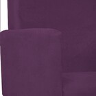Namoradeira Beatriz Pés Palito Mel Suede Roxo - Amarena Móveis
