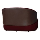 Namoradeira Beatriz Suede Bordo Composê Corino Marrom - Valli